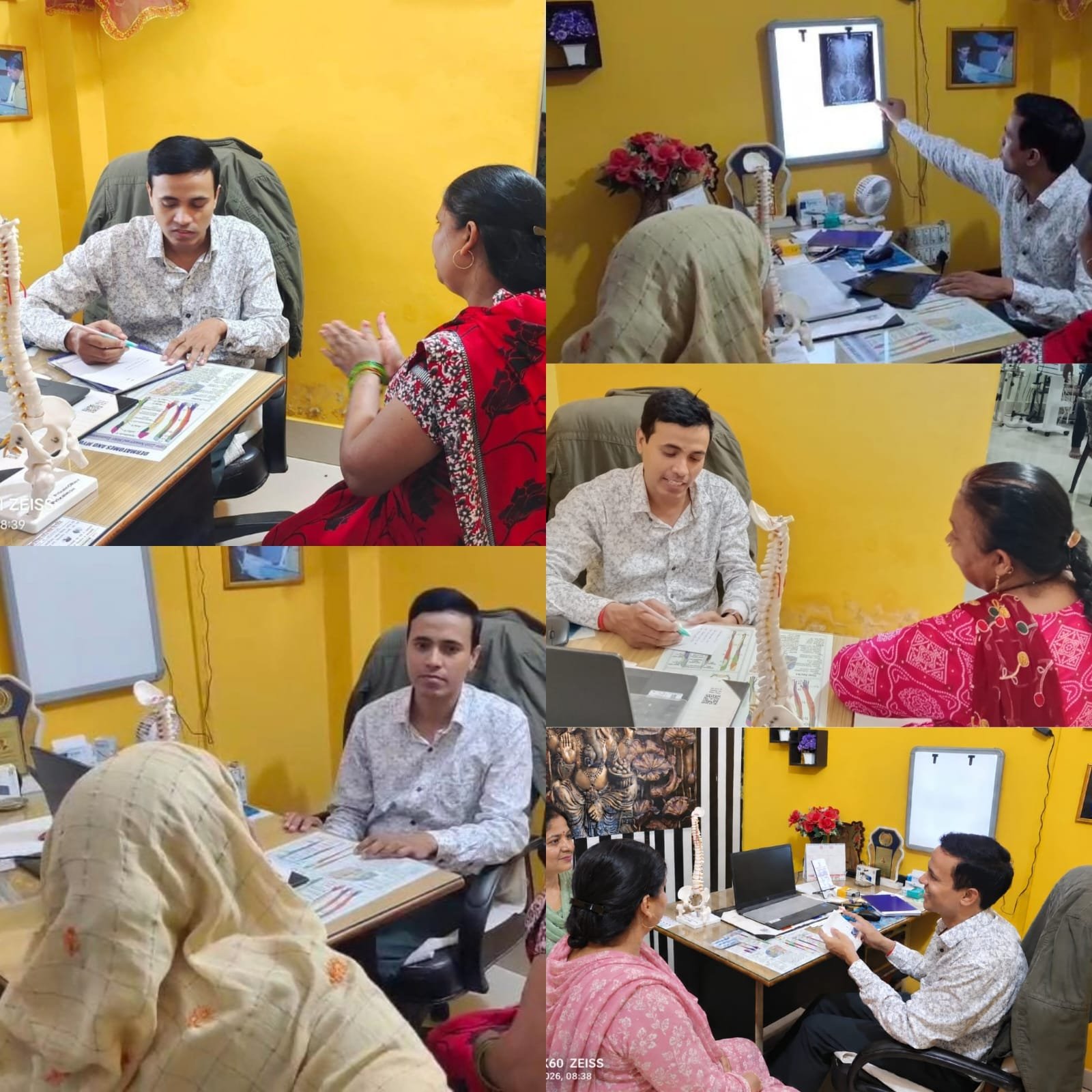 आदित्य फिजियोथेरेपी क्लिनिक पीपीगंज में लगा निःशुल्क स्वास्थ्य शिविर